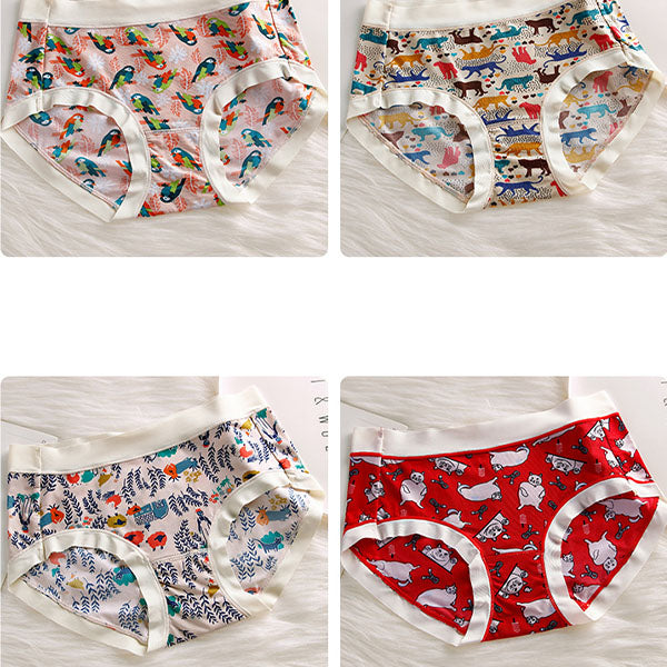 Stylish Animal Print Hipster Panties Soft Breathable Cotton Blend Underwear for Women. Perfect for Summer Fashion - Shop N Save
