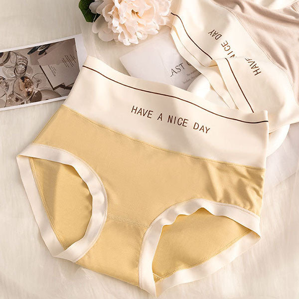 Ultra-Comfortable Cotton Hipsters Breathable Slim Fit Underwear for Women - Light Yellow - Shop N Save