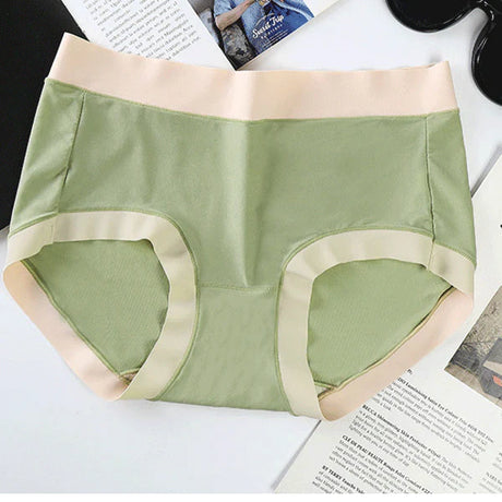 Stylish Cotton Blend Hipsters Comfortable Slim-Fitting Women's Underwear - Green - Shop N Save