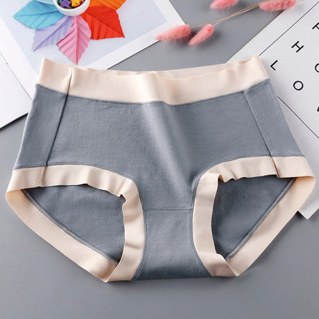 Stylish Cotton Blend Hipsters Comfortable Slim-Fitting Women's Underwear - Dark Gray - Shop N Save