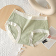 Striped Heart Pattern Underwear Wavy Stylish Women Undergarments Panty Summer Wear Light Thin Fabric - Light Green - Shop N Save