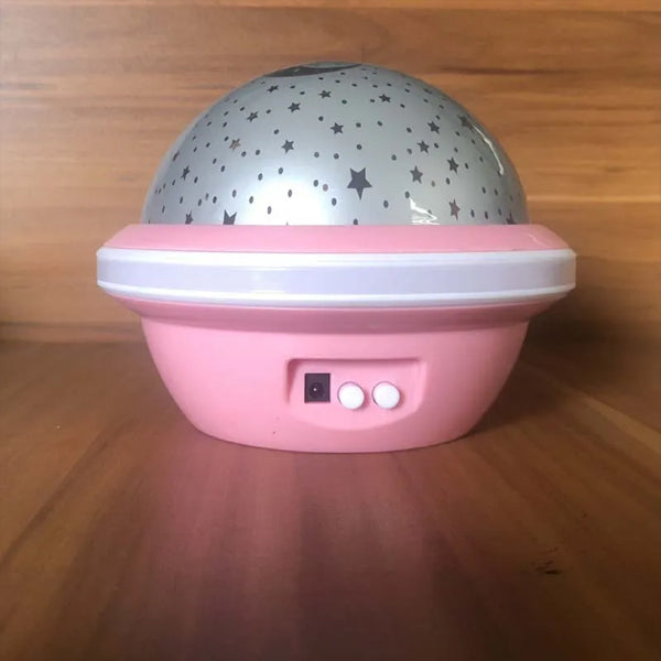 Starry Rotatable Decor Lights USB & Battery Powered Festive Night Lighting for Party Decor Self Assemble - Pink