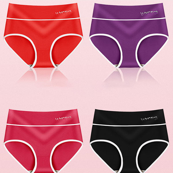 Comfy & Stylish Red Cotton Blend Hipster Underwear Elastic Waist Breathable Soft Fabric Stretchable Perfect for Everyday Wear - Shop N Save