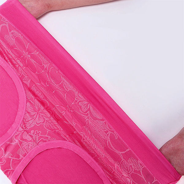 Floral Print Hipsters Soft Breathable Women\'s Panty in Rose Pink. Stylish Underwear with Elastic Waist. Normal fit. - Shop N Save