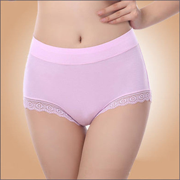 Pretty in Pink Lace Breathable Hipster Underwear for Women Thin Fabric Normal Fit Casual Style Elastic Closure - Shop N Save