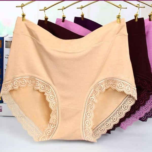 Skin Color Lace Patched Hipster Underwear Breathable & Comfortable Women\'s Innerwear for Casual Occasions - Shop N Save