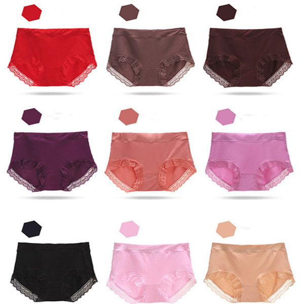 Breathable Light Purple Lace Hipster Women\'s Underwear Casual and Comfortable Inner Wear with Wavy Lace Patch for Girls - Shop N Save