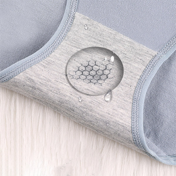 Soft Elastic Waist Comfortable Plain Color Hipster Underwear for Women - Shop N Save