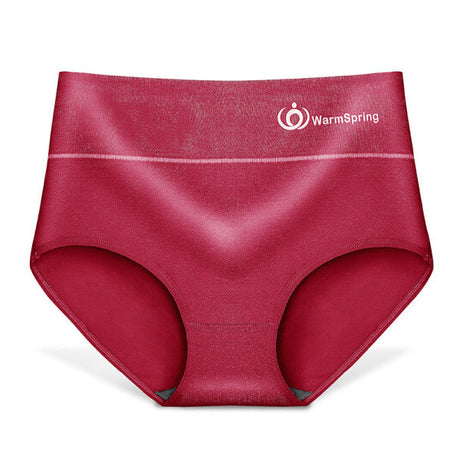 Comfortable Wine Red Cotton Blend Women\'s Hipster Underwear Soft Fabric Elastic Waist Perfect Innerwear for Girls - Shop N Save