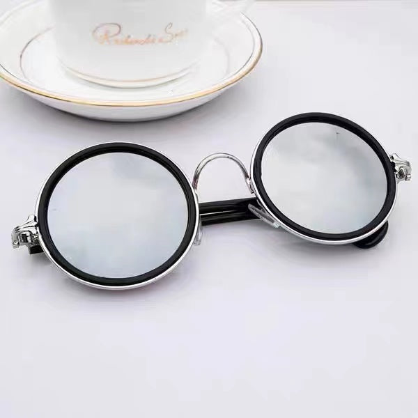 Stylish Kids Sunglasses for Boys and Girls Black Plastic Frame with Silver Lens for ultimate sun protection