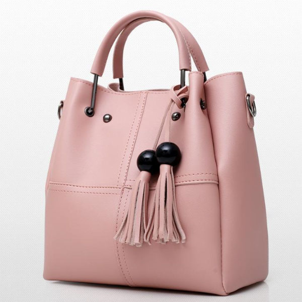 Fashionable Synthetic Leather Women\'s Handbag Set Wide Capacity Double Handle Multifunctional Zipper Closure High Quality (3-Piece Set) - Shop N Save