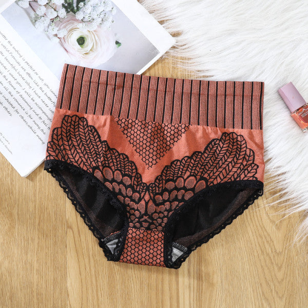 Stylish Lace Hipster Underwear in Soft & Breathable Fabric Comfortable Seamless & High Elastic Waist for Women