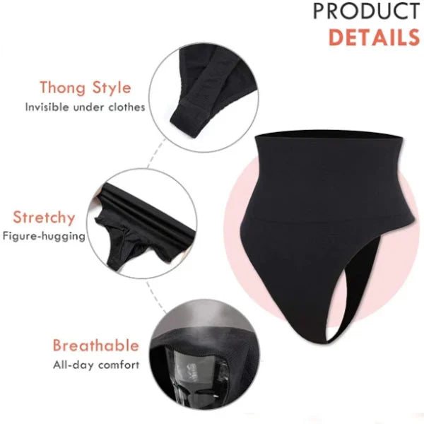 Lift & Slim High Waist Cotton Brief for Women Tummy Control Firm Elastic Waistband Perfect Underwear for Body Shaping & Confidence