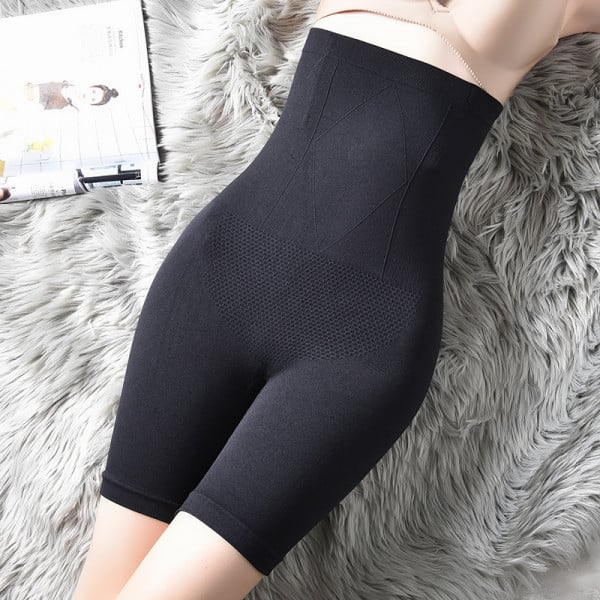 Sculpt your curves with our High Waist Black Body Shaper Flattering Tummy Control Slimming Fit Waist Trainer Underwear for Women!