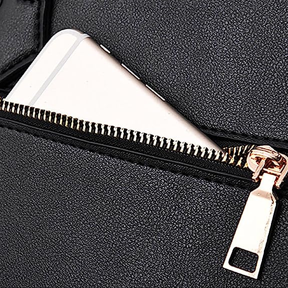 2 Pcs Double Size Valentine Handbags - Black