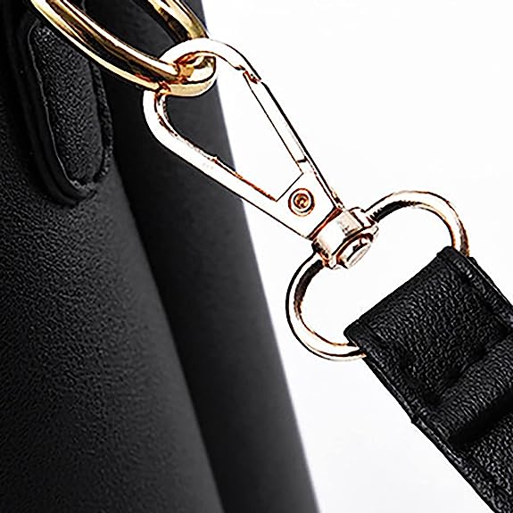 2 Pcs Double Size Valentine Handbags - Black