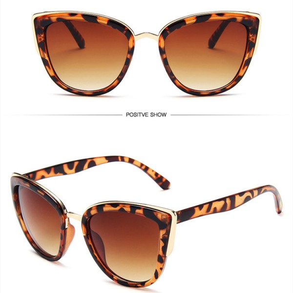 Ladies Leopard Fashion Sunglasses - Brown Leopard - Shop N Save