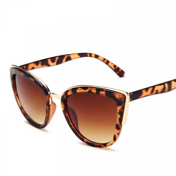 Ladies Leopard Fashion Sunglasses - Brown Leopard - Shop N Save