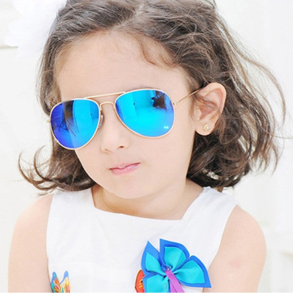 Childrens Fashion Sun Protection Sunglasses - Silver - Shop N Save