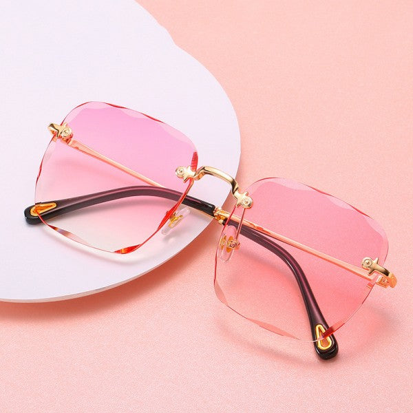 Girls Fashion Suqare Gradient Sunglasses - Light Purple - Shop N Save