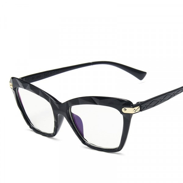Lightweight Glasses With Polygonal Section - Black - Shop N Save