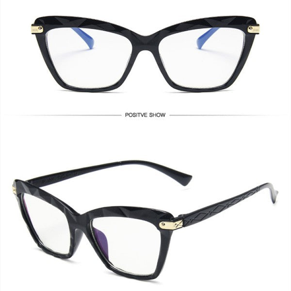 Lightweight Glasses With Polygonal Section - Black - Shop N Save