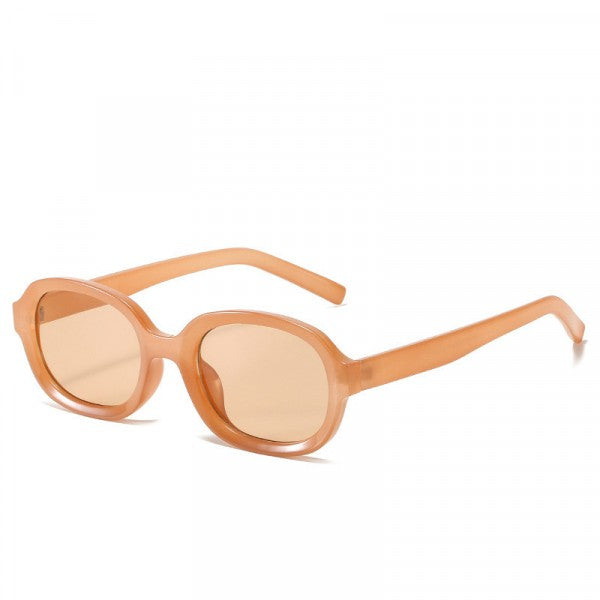 Square Fashion Frame Sunglasses - Apricot - Shop N Save