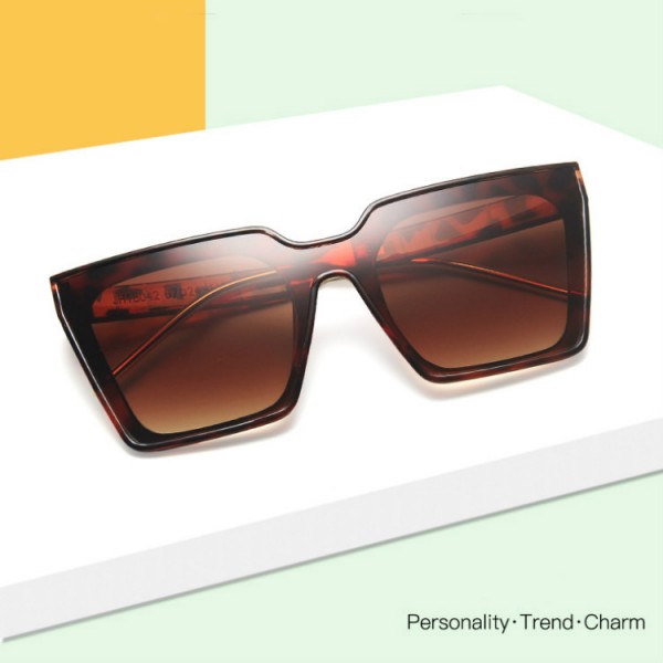 Woman Fashion Simple Sunglasses - Leopard Brown - Shop N Save