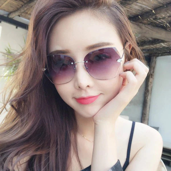 Ladies Fashion Simple Gradient Sunglasses - Light Brown - Shop N Save