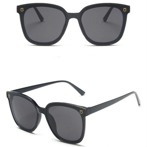 Girls Simple Big Frame Fashion Sunglasses - Black - Shop N Save