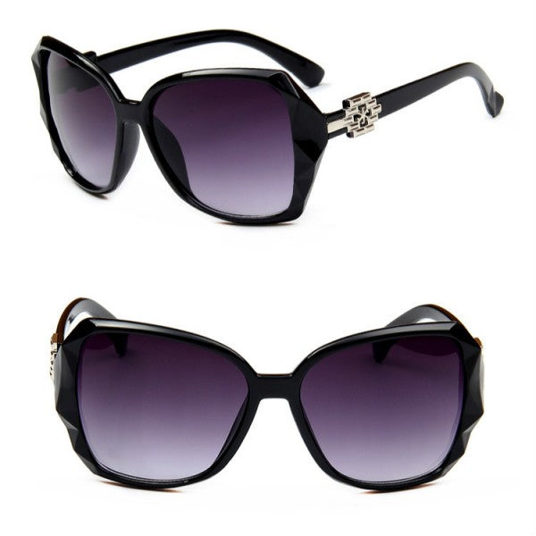 Ladies Big Frame Fashion Wild Sunglasses - Black - Shop N Save