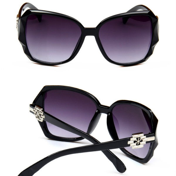 Ladies Big Frame Fashion Wild Sunglasses - Black - Shop N Save