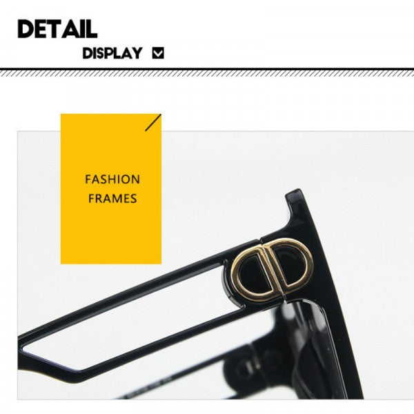 Ladies Retro Big Frame Sunglasses - Black - Shop N Save