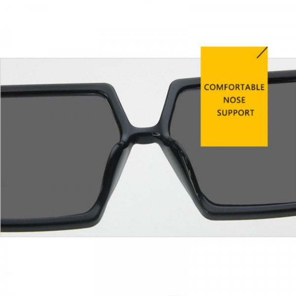 Ladies Retro Big Frame Sunglasses - Black - Shop N Save