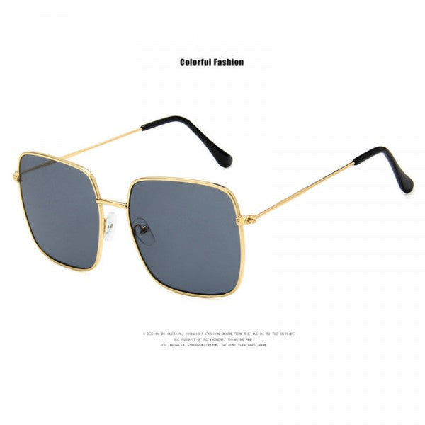 Girls Fashion Gold Frame Sunglasses - Dark Gray - Shop N Save