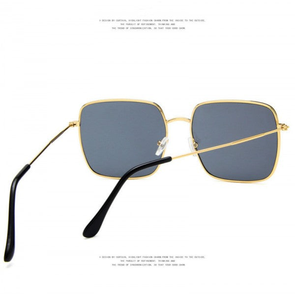 Girls Fashion Gold Frame Sunglasses - Dark Gray - Shop N Save