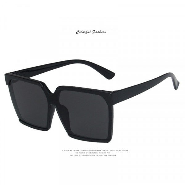 Retro Square Frame Sunglasses For Women And Men - Black - Shop N Save