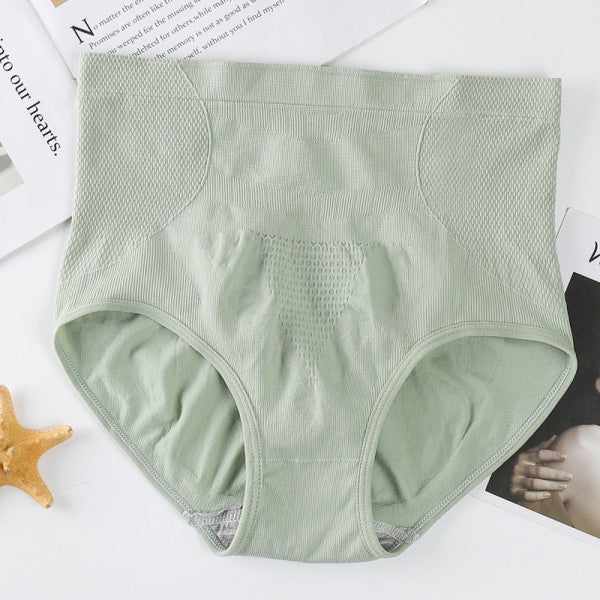 Women High Waisted Cotton Underwear - Gray