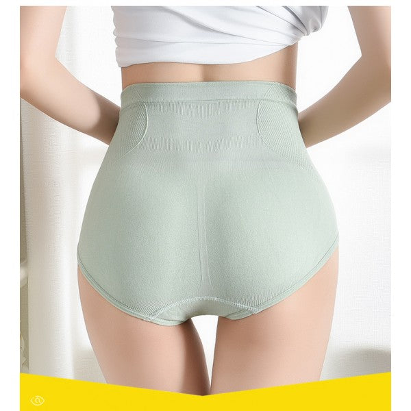 Women High Waisted Cotton Underwear - Gray