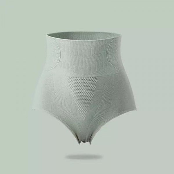 Women High Waisted Cotton Underwear - Gray