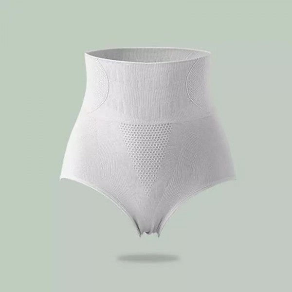 Women High Waisted Cotton Underwear - Gray