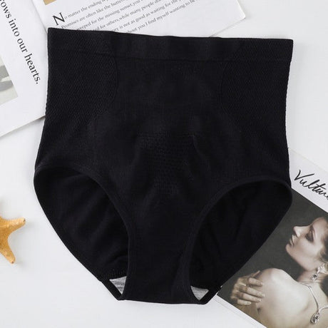 Women High Waisted Cotton Underwear - Gray