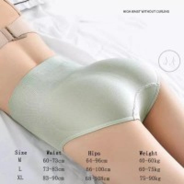 Women High Waisted Cotton Underwear - Gray