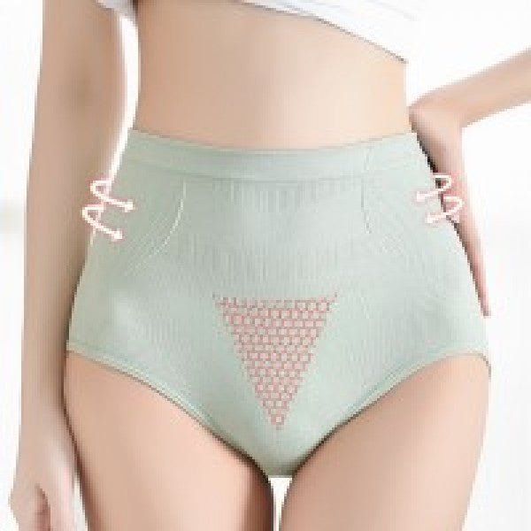 Women High Waisted Cotton Underwear - Gray