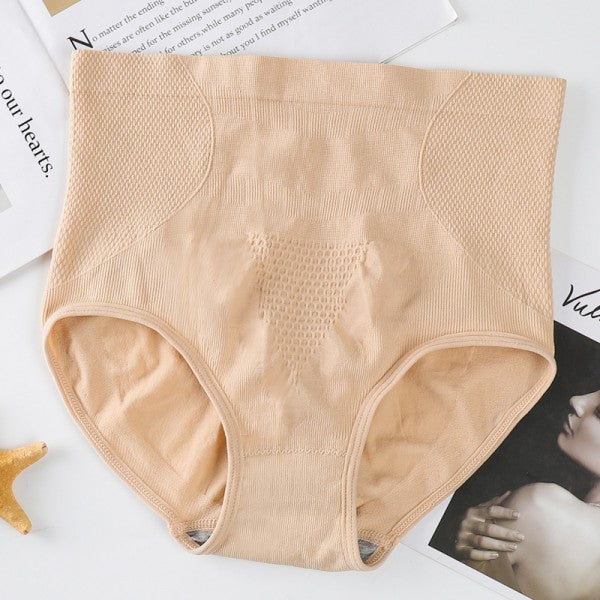 Women High Waisted Cotton Underwear - Gray