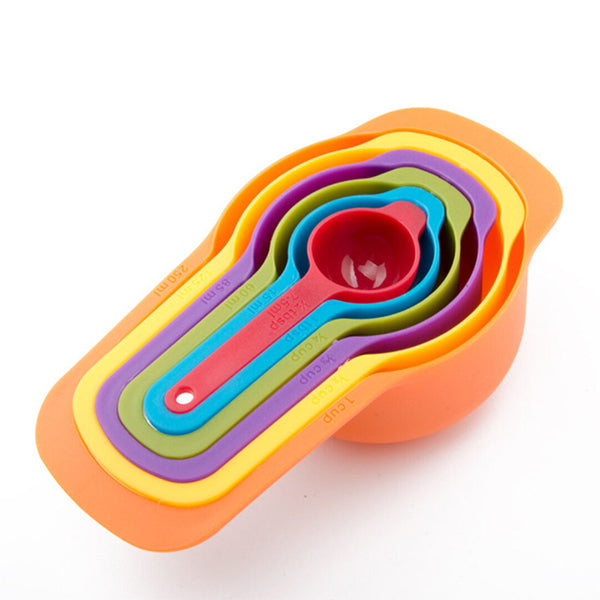 6 Piece Multi Colors Measuring Kitchen Spoon Set - Multi color - Shop N Save