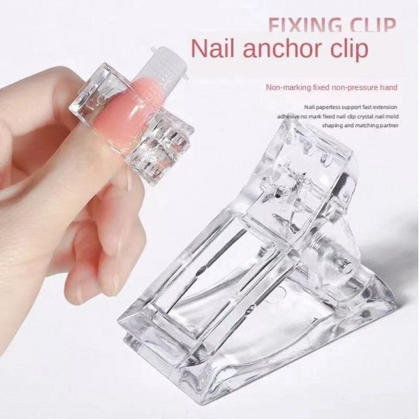 1 Piece Nail Crystal Anchor Clip - Transparent