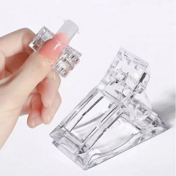 1 Piece Nail Crystal Anchor Clip - Transparent