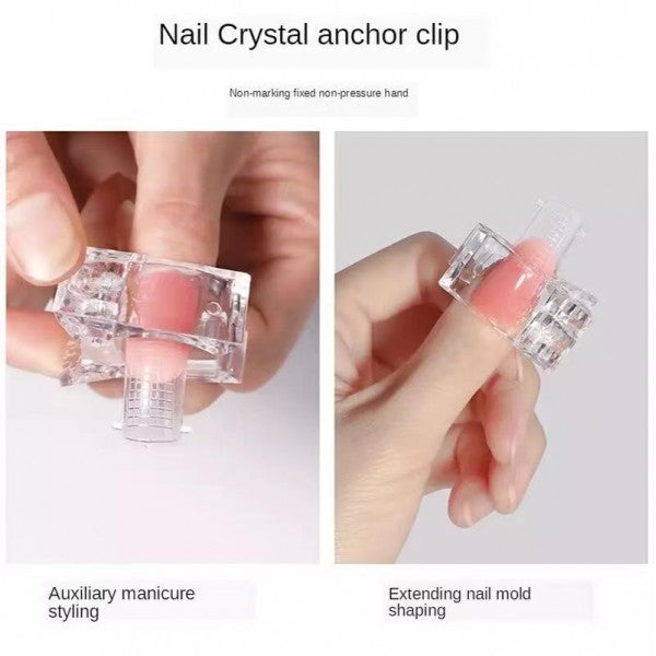 1 Piece Nail Crystal Anchor Clip - Transparent