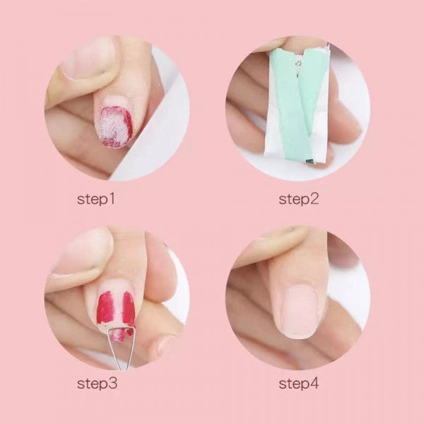 1 Piece Stainless Steel Nail Polish Remover Tool - Silver